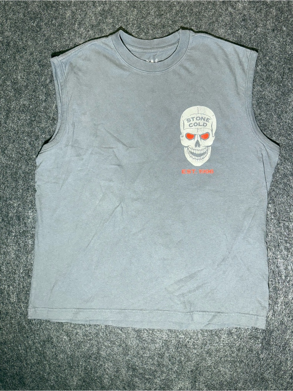 WWE Original Graphic Sleeveless Tee - Gray